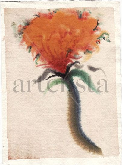 21 Acuarela Papel Floral