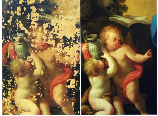 SANTA MARIA MAGDALENA-detalle (Restauracion)