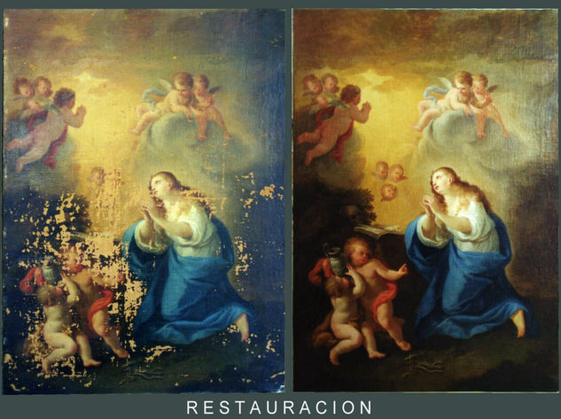 SANTA MARIA MAGDALENA (restauracion) Oil Canvas Landscaping