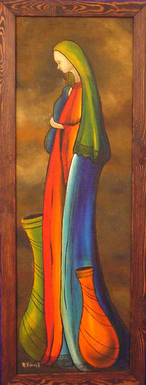 LA VIRGEN DEL TROPICO Oil Canvas Landscaping