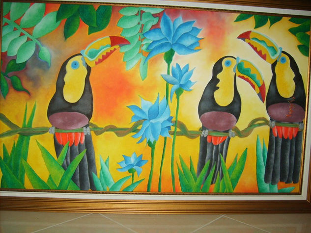 Tucanes Oil Canvas Animals