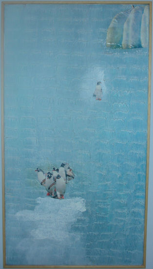 pingüinos Oil Canvas Landscaping