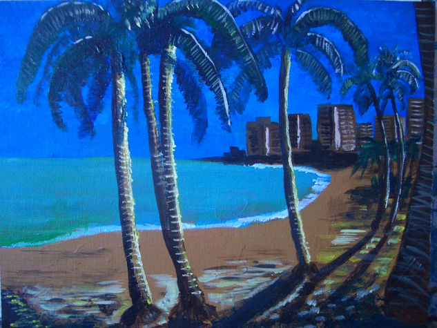 MIAMI AL ATARDECER Acrylic Panel