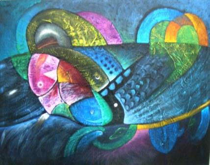 Mas que Peces Acrylic Canvas Others