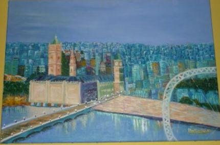 londres Oil Canvas Landscaping