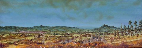 EL VALLE DE LA CEJA Oil Canvas Landscaping