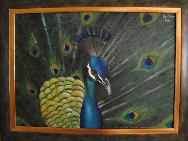 El Pavo Real Oil Canvas Animals