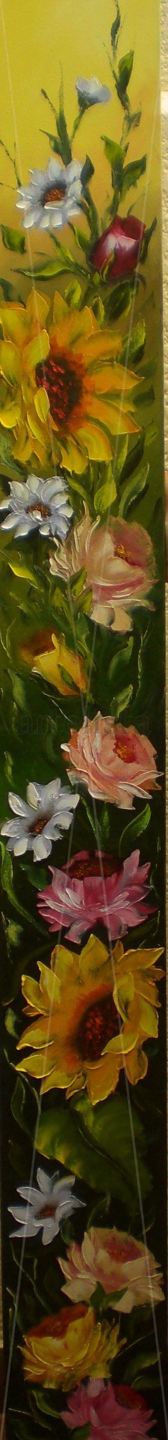 columna de flores