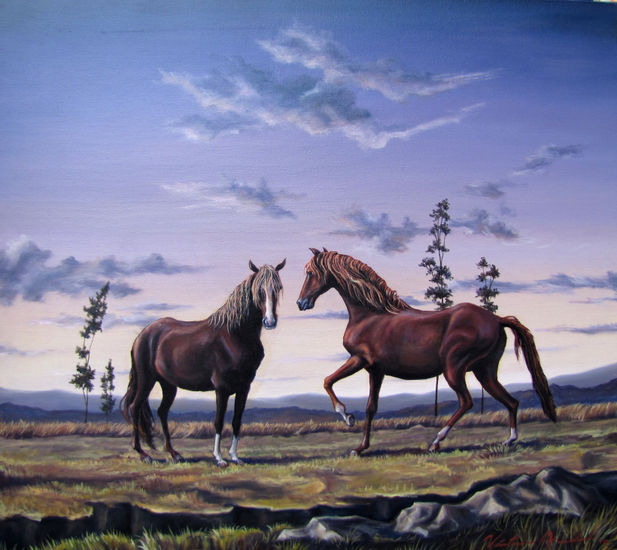 CABALLOS Oil Canvas Landscaping