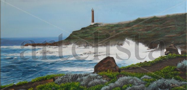 Faro en la isla de La Palma Oil Canvas Landscaping