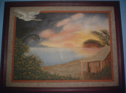 Rancho en la playa