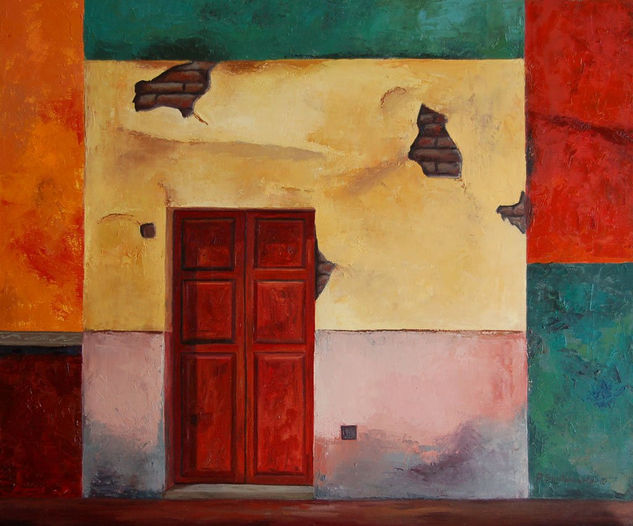 Puerta Roja Oil Canvas Others