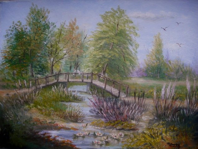 "PUENTECITO" Óleo Lienzo Paisaje