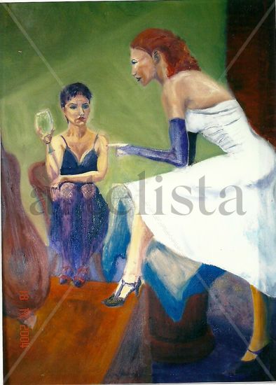 TRAMOYERAS Oil Canvas Figure Painting