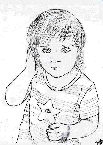 Retrato acuarela...