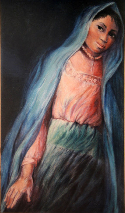 "niña con rebozo...
