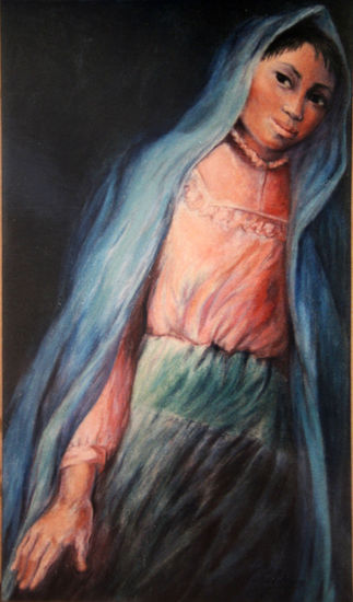 "NIÑA CON REBOZO AZUL " 