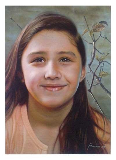 Retrato (Yeraldin) Oil Canvas Portrait