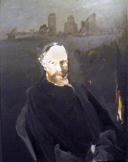 Monsieur Beruete d´aprés Sorolla Acrylic Canvas Portrait