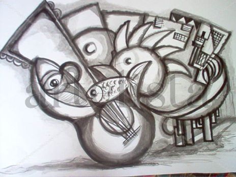 Tinta sobre cartulina