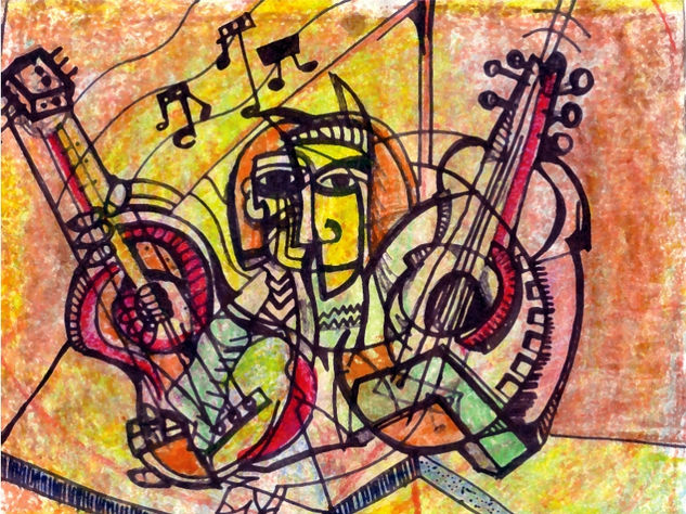 guitarras Oil Canvas