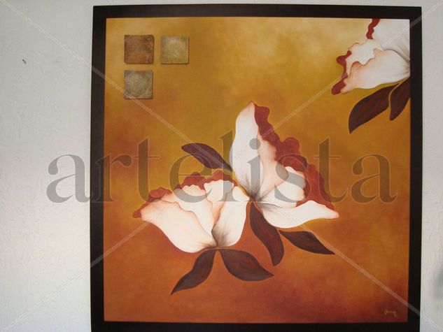 Perfume Oil Textile Floral Painting