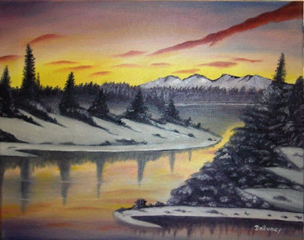Sunset on the lake