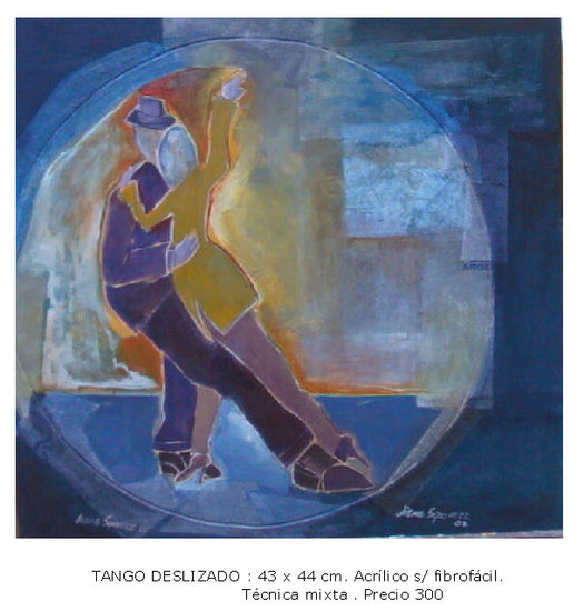 TANGO DESLIZADO Acrílico Tabla