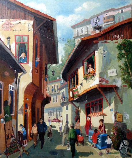 Street Oil Canvas Others