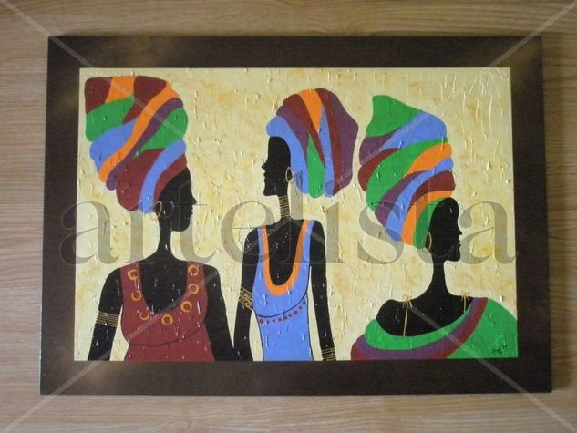 Africanas I Acrylic Panel Portrait