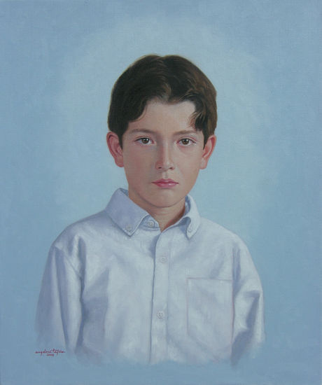 Niño Oil Canvas Portrait