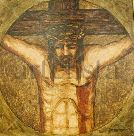 Jesús muere en la cruz