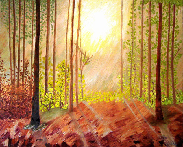 UM DIA MAGICO Oil Canvas Landscaping