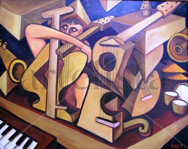 EL PIANO Oil Canvas Others