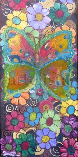 BUSQUEDA #1 Acrylic Canvas Floral Painting