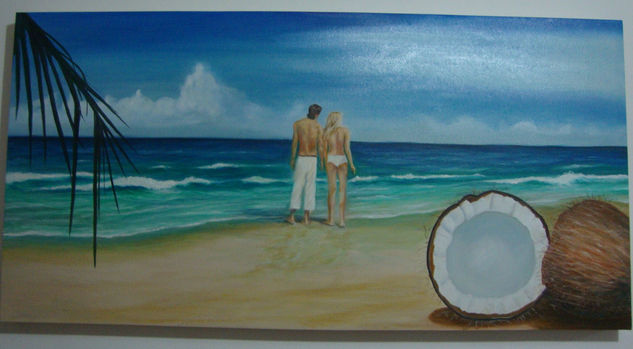 AGUA DE COCO Oil Canvas Marine Painting