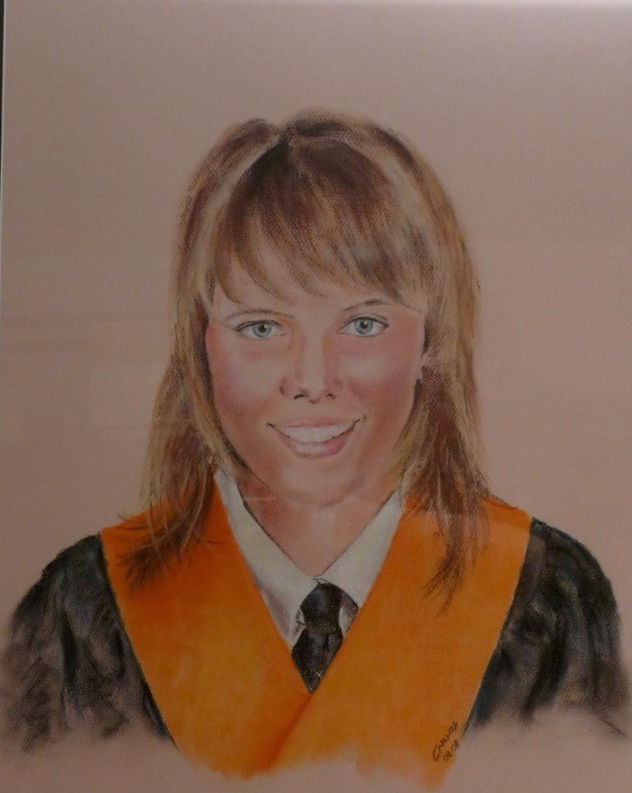 RETRATO AL PASTEL DE SUSANA 65 X 50