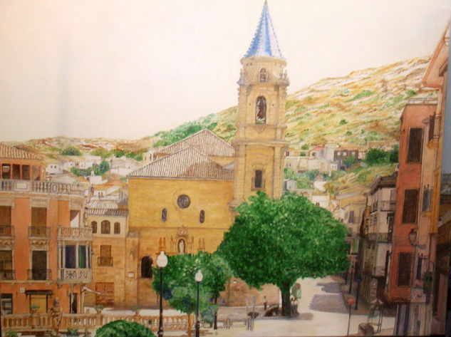 Alcala la Real - Jaen Óleo Lienzo Paisaje