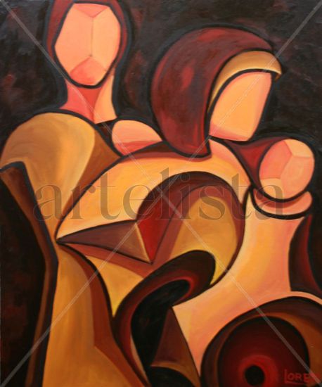 EL PORTAL Oil Canvas Figure Painting