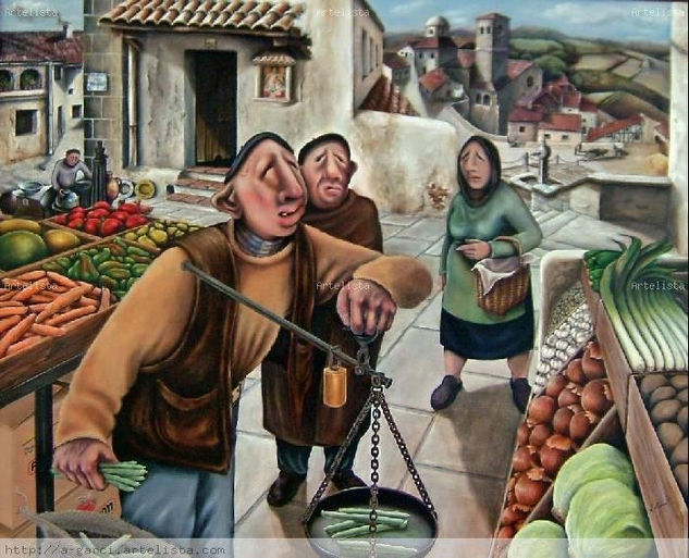 mercadillo Oil Canvas Landscaping