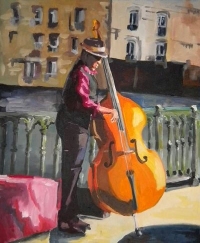 Tocando en el puente