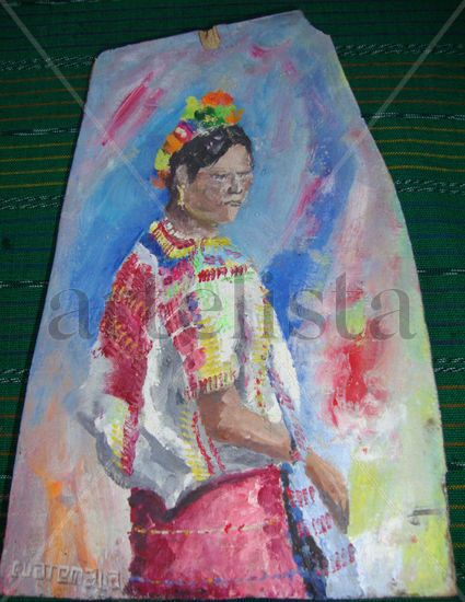 mujer indigena Oil Others Portrait