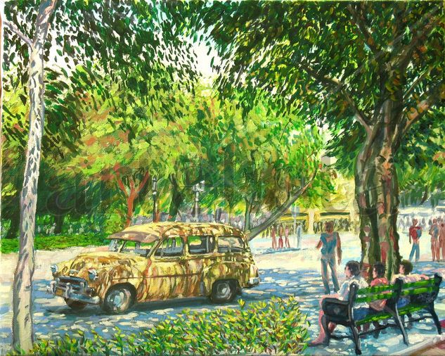 Serie Parques de Cuba Oil Canvas Landscaping