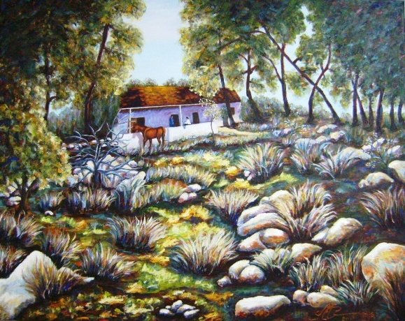 EL CERRO Oil Canvas Landscaping