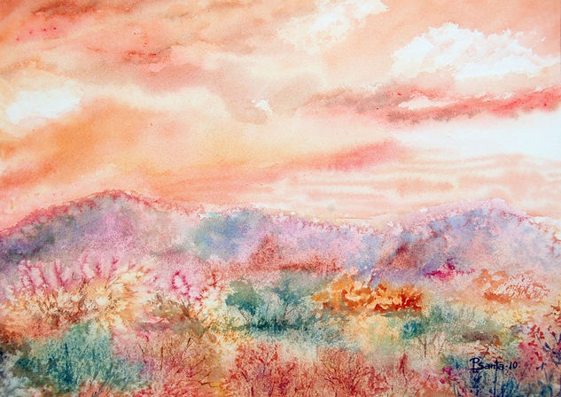 PS10/27 Watercolour Paper Landscaping