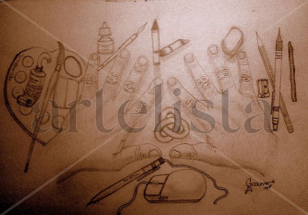 HOMENAJE A LOS ARTISTAS PLASTICOS SEPIA
