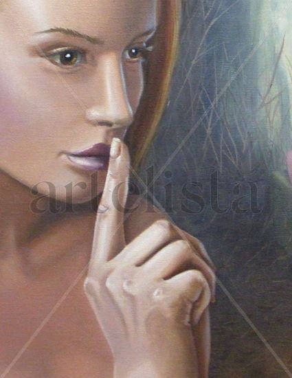 LA BELLA DURMIENTE-detalle Oil Canvas Portrait