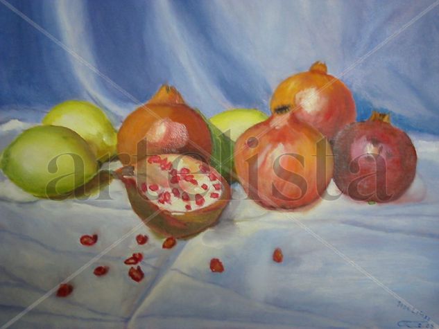 Granadas Oil Canvas Still Life Paintings