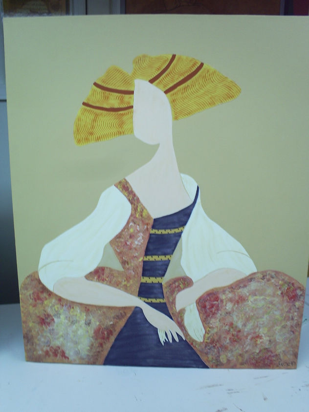 MENINA. (ACRILICO) una vanalidad.
