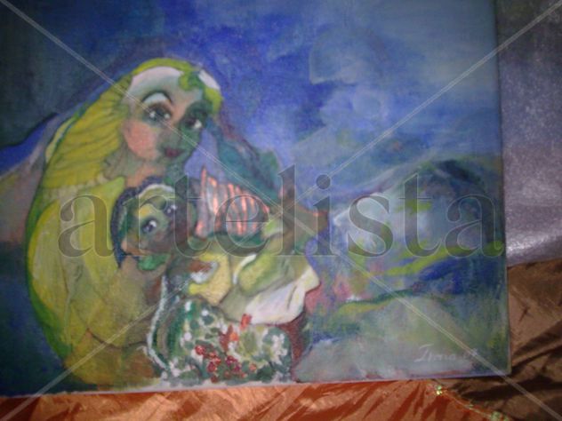 La Virgen Cargando a su Hijo